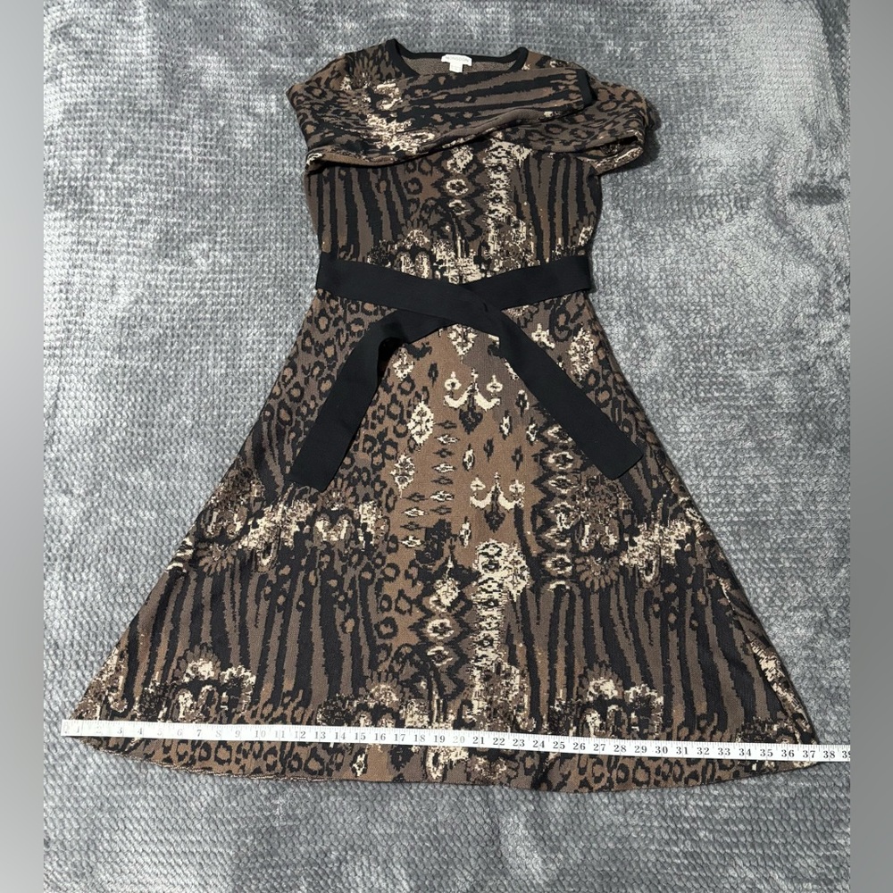 Monsoon Animal Print Long Sleeve Dress - Picture 7 of 9